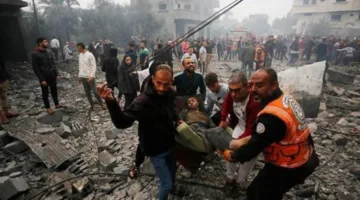 استشهاد 7 فلسطينيين، بينهم أطفال، جراء قصف إسرائيلي في خان يونس جنوب غزة