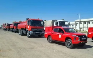 الفرق الأردنية والتركية تساعد في إطفاء حرائق السواحل السورية