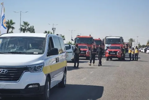 فرق إطفاء من الأردن تساند جهود مكافحة الحرائق في غرب سوريا