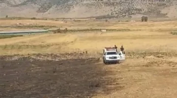 أعشاب جافة تتسبب في نشوب حريق بالجنوب… وندرة المياه تتحمل العواقب
