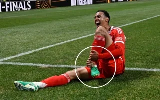 لحظة مؤلمة لإصابة الموهوب جمال موسيالا… “أبكت الجميع”! (فيديو)