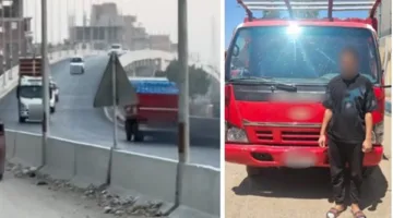 ظهر في فيديو.. القبض على شخص يقود سيارة بعكس السير في القليوبية
