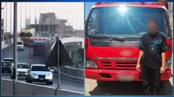 سائق يقود في الاتجاه المعاكس فوق كوبري جنجرة.. ووزارة الداخلية تتخذ خطوات.