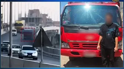 سائق يقود في الاتجاه المعاكس فوق كوبري جنجرة.. ووزارة الداخلية تتخذ خطوات. سائق يقود في الاتجاه المعاكس فوق كوبري جنجرة.. ووزارة الداخلية تتخذ خطوات.
