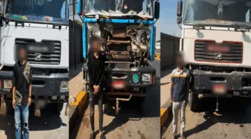احتجاز ثلاثة متهمين بسبب قيادتهم شاحنة ثقيلة بسرعة مفرطة على محور 26 يوليو