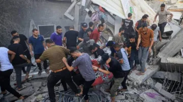 خمسة شهداء نتيجة استهداف الطائرات الحربية الإسرائيلية في وسط مدينة غزة