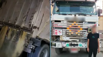 تحقيق حول أسباب سقوط حمولة شاحنة على الطريق الدائري في القاهرة.. فيديو