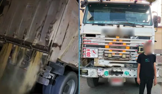 تحقيق حول أسباب سقوط حمولة شاحنة على الطريق الدائري في القاهرة.. فيديو تحقيق حول أسباب سقوط حمولة شاحنة على الطريق الدائري في القاهرة.. فيديو