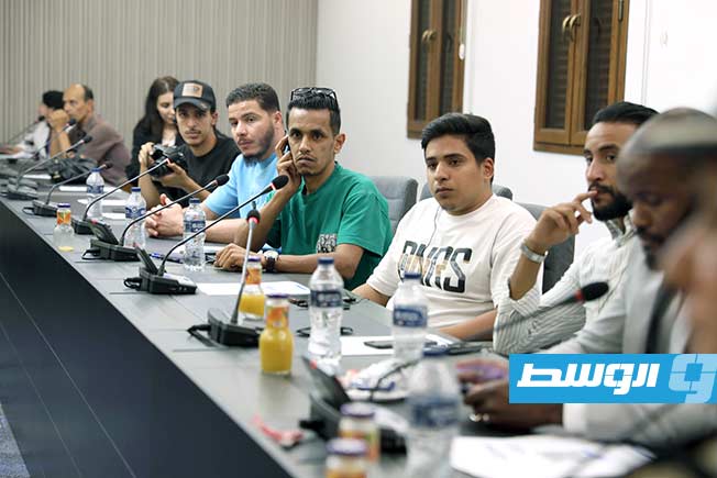 لقاء خوري مع ممثلين عن الشباب في بني وليد، 6 يوليو 2025. (البعثة الأممية)