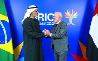 ولي عهد أبوظبي ورئيس البرازيل يناقشان تعزيز الروابط الثنائية ولي عهد أبوظبي ورئيس البرازيل يناقشان تعزيز الروابط الثنائية