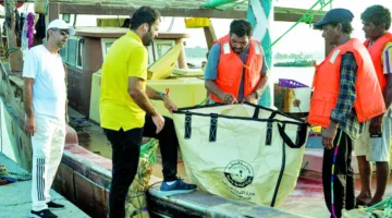 حملة لتقليل استخدام البلاستيك خلال رحلات الصيد
