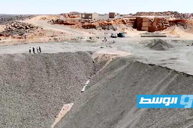 الاستعدادت لانطلاق المرحلة الجديدة في مشروع الطريق الدولي، 6 يوليو 2025. (صفحة الجهاز على فيسبوك)