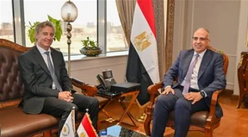 وزير الري يجتمع مع الممثل الدائم لبرنامج الأمم المتحدة الإنمائي في مصر