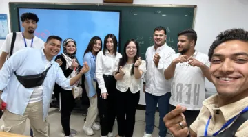 تدريب صيفي في بكين لطلاب كلية الهندسة في الجامعة الصينية المصرية.. صور
