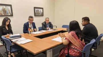 وزير التموين يجتمع بالسكرتيرة العامة لوزارة شؤون المستهلك وتوزيع الغذاء في الهند