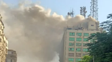 حريق كبير في مركز رمسيس… و10 عربات إطفاء تسعى لإطفائه