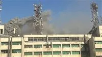 إنقاذ موظفين محاصرين بالنيران داخل مبنى سنترال رمسيس