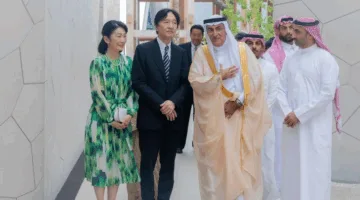 ولي العهد الياباني وزوجته يزوران جناح المملكة في إكسبو 2025