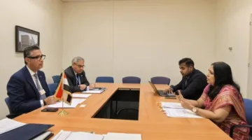 وزير التموين يلتقي الأمين العام لوزارة المستهلكين وتوزيع الأغذية في الهند