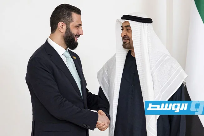 بن زايد والشرع يناقشان العلاقات الثنائية والتحديات الإقليمية