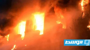 مصر: 14 مصابًا في حريق بمركز الاتصالات بالقاهرة (صور)