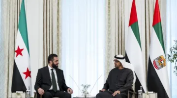 رئيسا الإمارات وسوريا يناقشان القضايا والمواضيع الإقليمية ذات الاهتمام المشترك