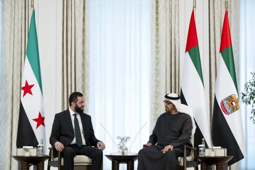 رئيسا الإمارات وسوريا يناقشان القضايا والمواضيع الإقليمية ذات الاهتمام المشترك رئيسا الإمارات وسوريا يناقشان القضايا والمواضيع الإقليمية ذات الاهتمام المشترك