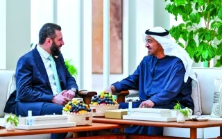 رئيس الدولة: الإمارات تساند كل ما يعزز تطلعات سوريا نحو التنمية والاستقرار