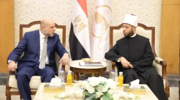 وزير الأوقاف يستقبل رئيس القضاة في فلسطين ووزير الأوقاف الفلسطيني وعدد من القضاة والعلماء في مسجد مصر بالعاصمة الإدارية