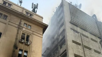 حادث حريق في سنترال رمسيس: 4 ضحايا و25 مصاباً نقلوا للمستشفيات واحتراق 4 طوابق بالكامل