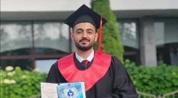 شهادة في الطب العام للشاب محمد حسن كفل من بلدة حناوية في بيلاروس