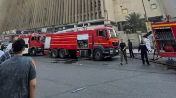 النيابة تتحقق من شهادات الموظفين والعاملين بشأن حادث حريق سنترال رمسيس.