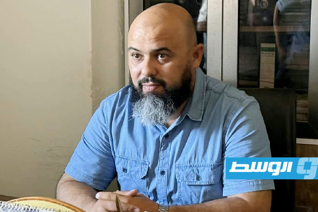 رئيس مركز جمرك ميناء المنطقة الحرة في مصراتة العقيد عبدالله الزواوي يتسلم مهام عمله رسميا، 8 يوليو 2025 (المنطقة الحرة بمصراتة)