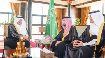 أمير تبوك يستقبل رئيس المجلس الصحي للقطاع الشمالي