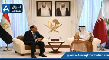رئيسا وزراء مصر وقطر يناقشان تعزيز الاستثمارات الثنائية