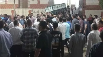 جنازة كبيرة للمهندس محمد طلعت، ضحية حريق سنترال رمسيس في ميت غمر
