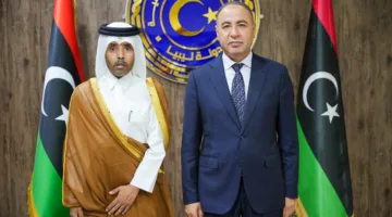 مسؤول وزارة الخارجية الليبية يلتقي بسفير دولة قطر