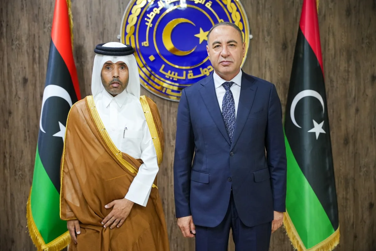 مسؤول وزارة الخارجية الليبية يلتقي بسفير دولة قطر مسؤول وزارة الخارجية الليبية يلتقي بسفير دولة قطر