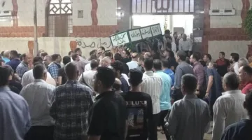 توديع جثمان المهندس محمد طلعت، ضحية سنترال رمسيس، من مسقط رأسه في الدقهلية