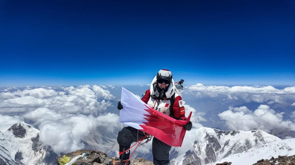 البطلة القطرية الشيخة أسماء آل ثاني تقت conquers قمة نانغا باربات في باكستان