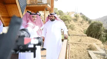 أمير جازان ونائبه يزوران عدة مشاريع تنموية وسياحية في محافظة الريث