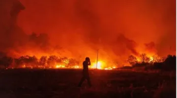 إغلاق مطار مارسيليا وخدمات القطارات نتيجة حرائق الغابات في فرنسا