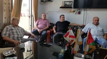 اجتماع دوري لقيادة العمل اليومي في اتحاد نقابات عمال فلسطين – فرع لبنان في مدينة صيدا