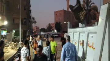جهود موسعة لإزالة التعديات في شارع الشعراوي بشبرا الخيمة
