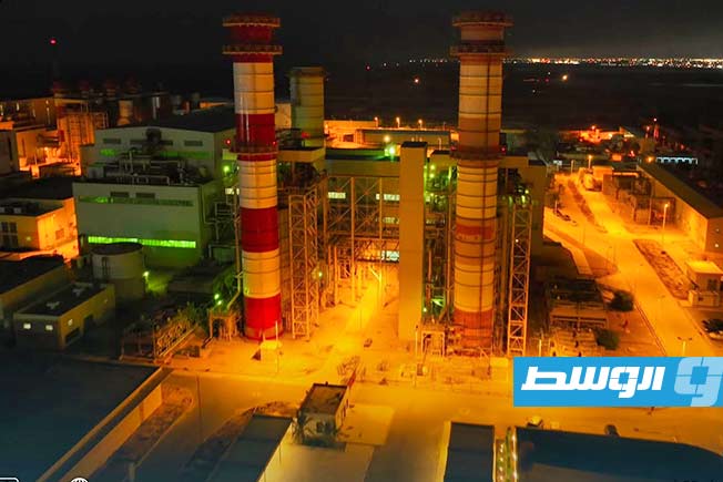 محطة كهرباء شمال بنغازي، 8 يوليو 2025. (صندوق التنمية)