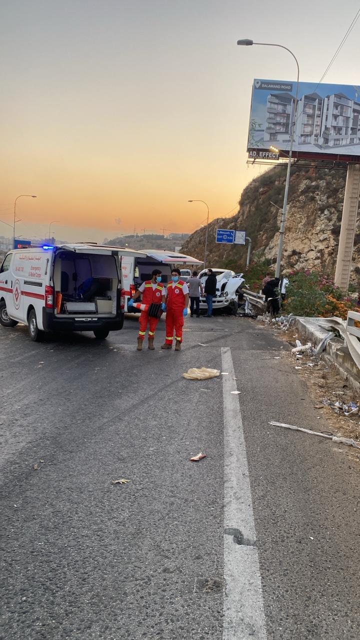 حادث على اوتوستراد البالما (النهار)