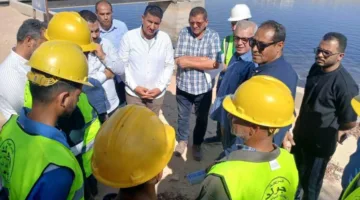 مسؤولو “الإسكان” يزورون محطات معالجة مياه الصرف والطرق في مدينة بني سويف الجديدة.