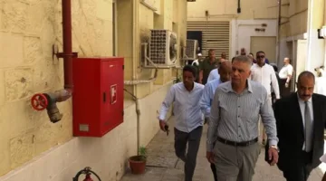 محافظ أسوان يتفقد نظام إطفاء الحرائق في السنترال الرئيسي للاطمئنان على جاهزيته لمواجهة الطوارئ.