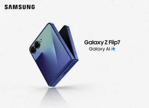 سامسونج تطلق Galaxy Z Flip7: هاتف ذكي قابل للطي مع تقنيات ذكاء اصطناعي متقدمة وشاشة خارجية كاملة الواجهة.