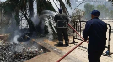 إخماد حريق صغير في محطة الكهرباء غرب العاشر من رمضان